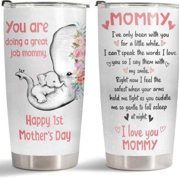 Drinking Cup for Mom Gifts for Mom from Daughter Son Kids Mothers Day Cup 
